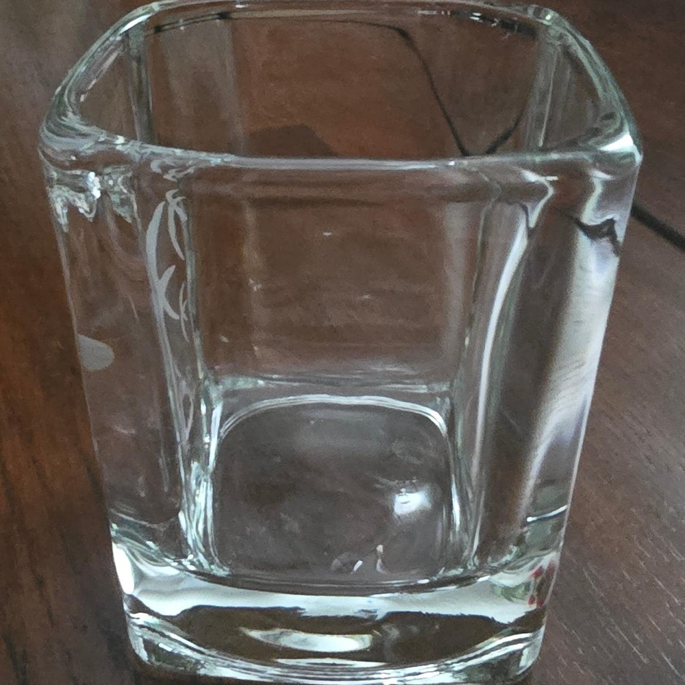 OZARK Airlines Set of 7 Square Etched Bird Logo Lowball Clear Glass MCM Barware - Picture 8 of 12